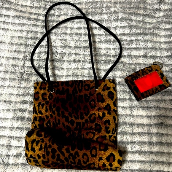 Nine West Cheetah Tote and Coin Purse - Picture 2 of 3